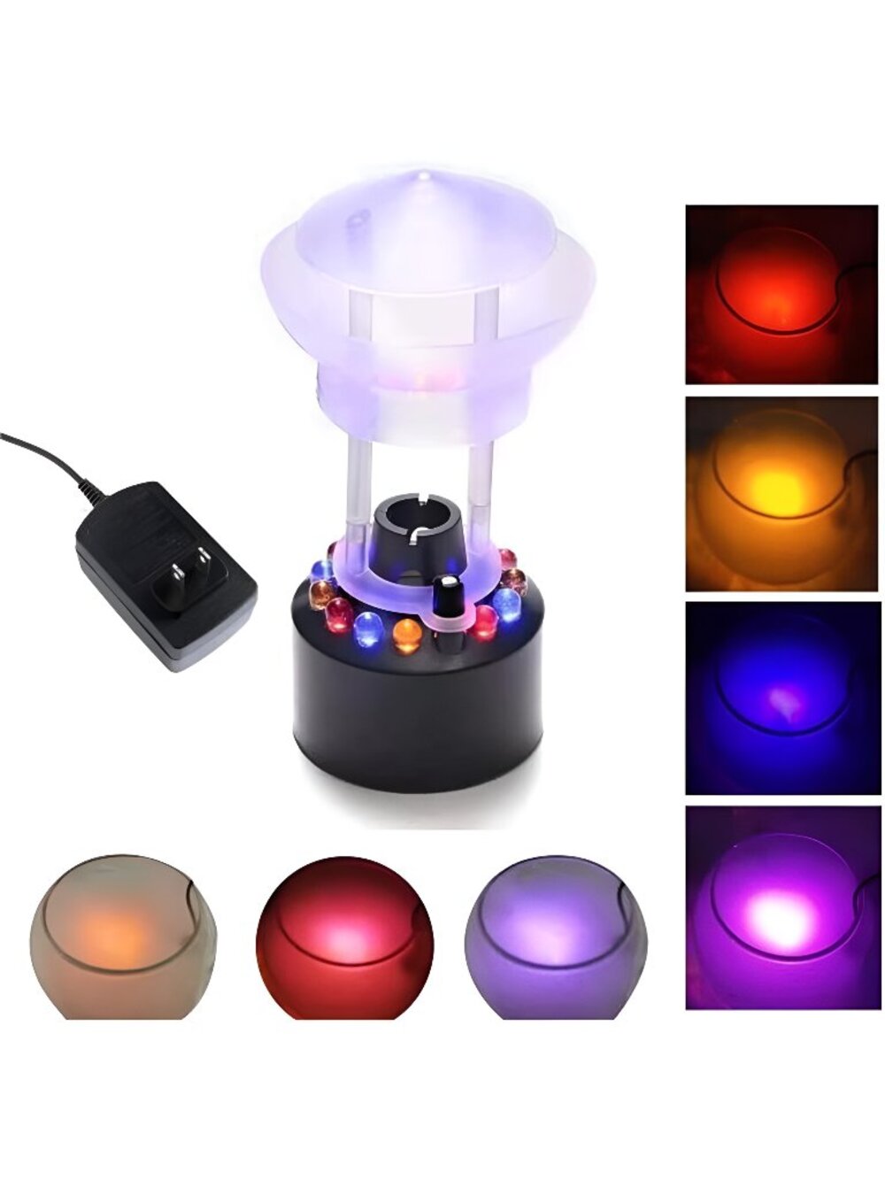 Mist Maker, 12 LED Mister Forgger with Splash Guard Pond Fog Machine